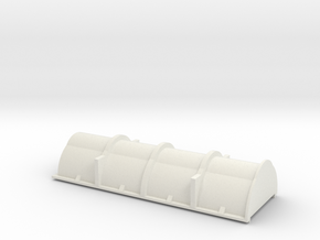 HO Scale Evans Coil Car - B&LE Cover in White Natural Versatile Plastic