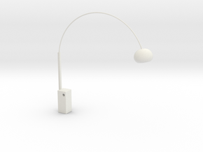 1:12 Arco Floor Lamp in White Natural Versatile Plastic