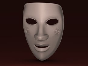 EmptyHeaded Mask (Female) in White Natural Versatile Plastic