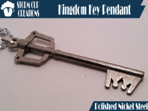 Kingdom Key Pendant in Polished Nickel Steel