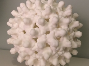 Virus particle in White Natural Versatile Plastic