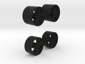 VS01- Front & Rear ADVAN model 5 Rims in Black Natural Versatile Plastic