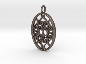 Classic Filigree in Polished Bronzed Silver Steel