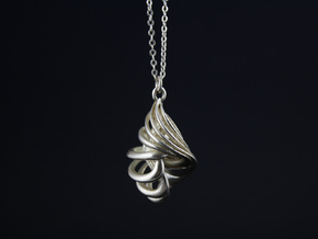 CARACOLA PENDANT in Natural Silver