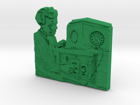TV_inventor Philo Farnsworth in Green Processed Versatile Plastic