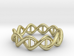 Ring DNA in 18k Gold Plated Brass