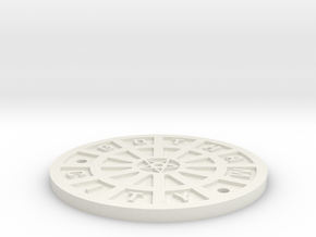 Gotham City Manhole – Sixth Scale  in White Natural Versatile Plastic