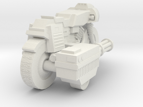 Bike RAM Small With Sidegun in White Natural Versatile Plastic