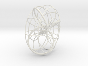 Trefoil torus knot in White Natural Versatile Plastic