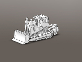 Armored Dozer Doobi 1/144 Scale in White Natural Versatile Plastic