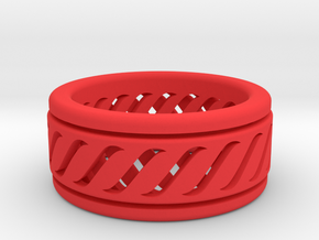 Spinner Ring in Red Processed Versatile Plastic