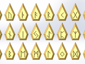 Gem Rune Set in Natural Sandstone