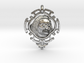 Meher Baba Amulet in Natural Silver
