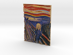 The Scream (Edward Munch) in Full Color Sandstone