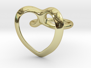 Heart Ring in 18k Gold Plated Brass