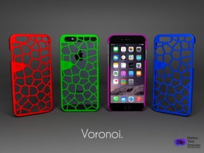 Iphone 6 case - Voronoi pattern in Red Processed Versatile Plastic