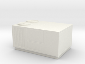 O Scale Rooftop HVAC Unit in White Natural Versatile Plastic