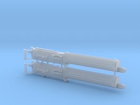 Two 1/16 scale Vickers Heavy Machine Guns. in Tan Fine Detail Plastic