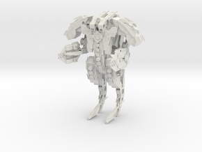Steampunk Battle Droid Armored in White Natural Versatile Plastic