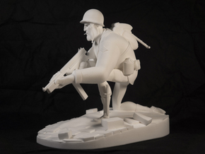 The Soldier (Large) in White Natural Versatile Plastic
