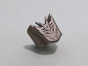 [Transformer] Decepticon Ring size #9 in Polished Bronzed Silver Steel