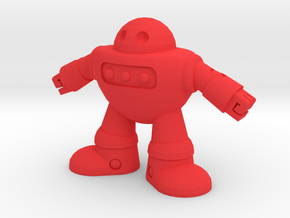 Barry the robot in Red Processed Versatile Plastic