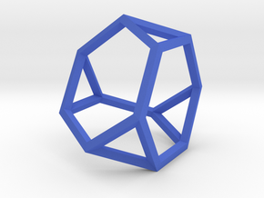 Truncated Tetrahedron(Leonardo-style model) in Blue Processed Versatile Plastic