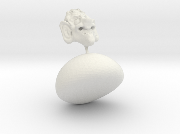 Character in White Natural Versatile Plastic