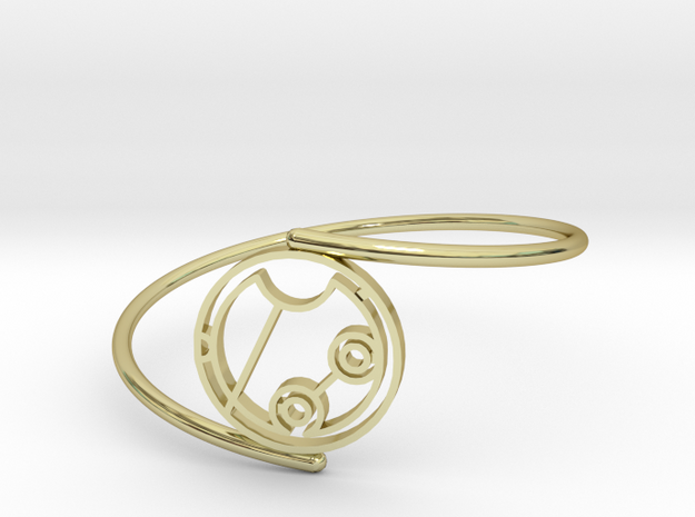 Geneva - Bracelet Thin Spiral in 18k Gold Plated Brass