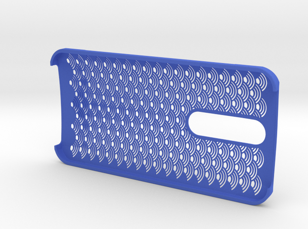 Zenfone2 Case "Seigaiha" in Blue Processed Versatile Plastic