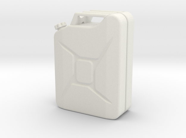 Jerry Can scale 1:10 in White Natural Versatile Plastic