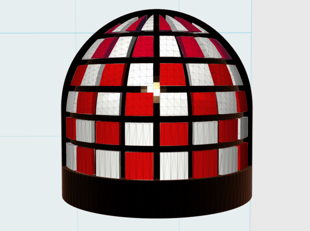 10x Small Checkerboard - G:7a Shoulder Pad in Tan Fine Detail Plastic