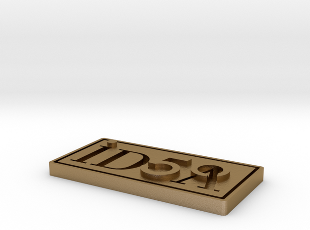 IDSA Pin_2015 07 01 in Polished Gold Steel