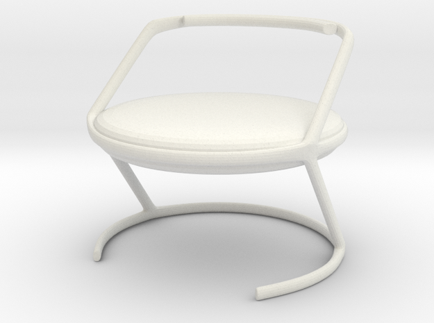 Chair No. 16 in White Natural Versatile Plastic
