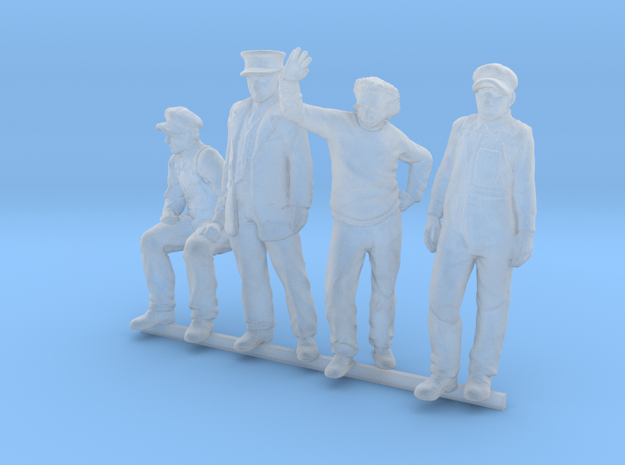 HO Pack of 4 figures in Smoothest Fine Detail Plastic