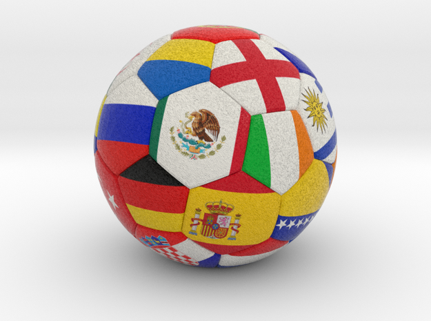Soccer Ball 2016 in Full Color Sandstone