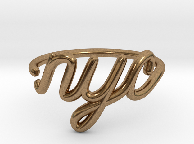 NYC Wire Ring (Adjustable) in Natural Brass