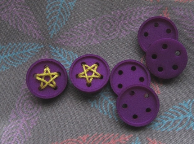 5/8" five-holed buttons (dozen)