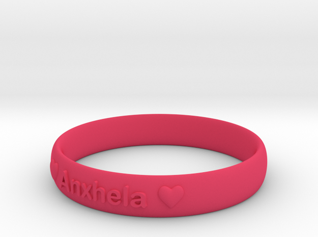 Bracelets 2 (Personalize as you wish) in Pink Processed Versatile Plastic