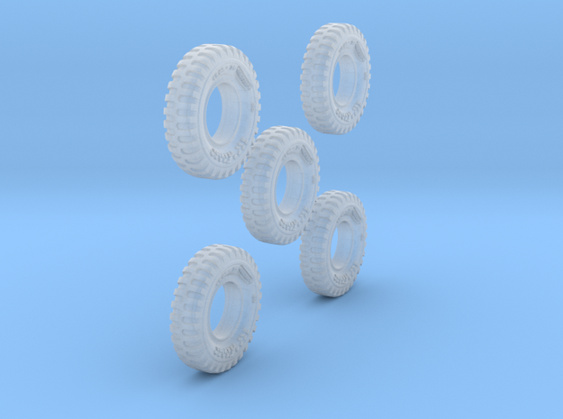 1-64 Solid Tire 1200x20 - 5 Units in Tan Fine Detail Plastic