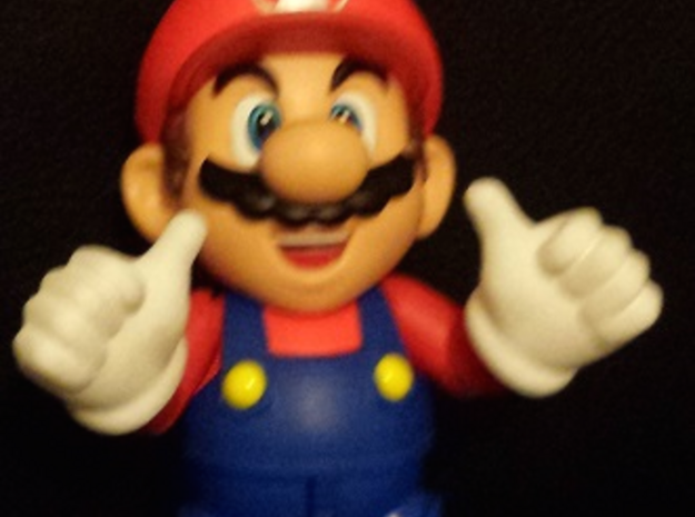 Thumbs Up Hands for S.H. Figuarts Mario / Luigi in White Processed Versatile Plastic