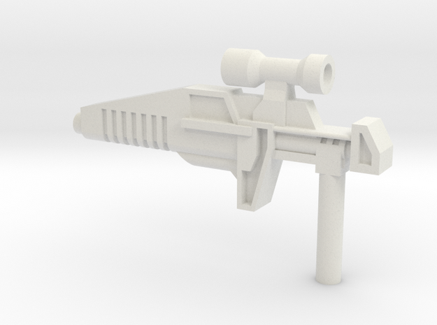 Typhoon Rifle (5mm) in White Natural Versatile Plastic