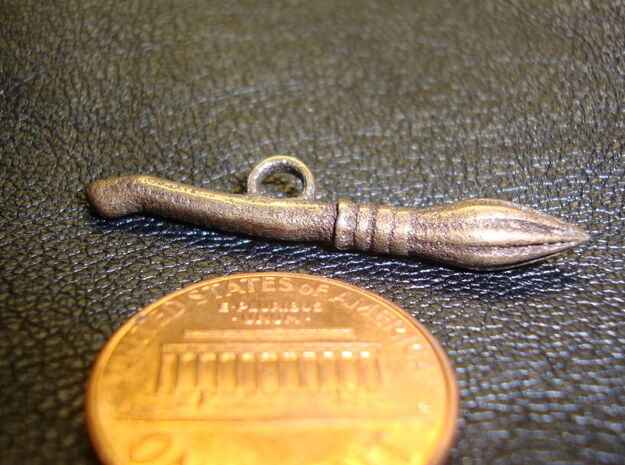 Broom Pendant in Polished Bronze Steel