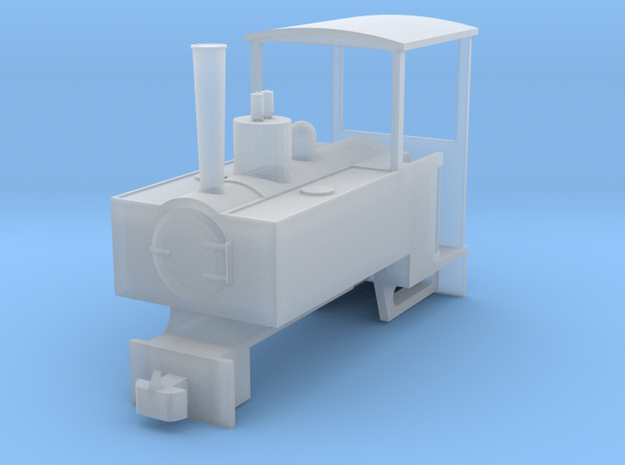 OO9 Decauville Plantation 0-4-0T for Tsuwaga Chass in Smooth Fine Detail Plastic