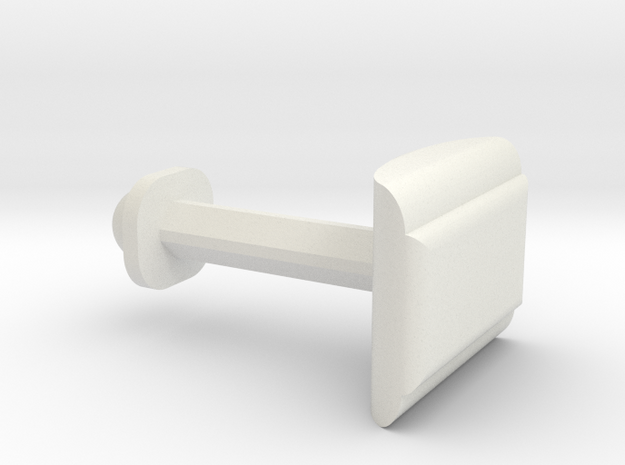 Customize this cufflink   in White Natural Versatile Plastic