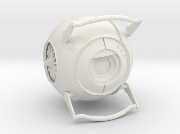 Wheatley from Portal 2 in White Natural Versatile Plastic