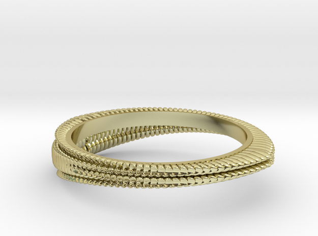Wave ring(Japan 10,USA 5.5,Britain K)  in 18k Gold