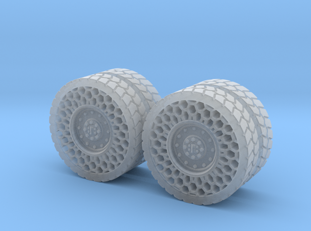 Airless Tires 1:35 - pattern 1 in Tan Fine Detail Plastic