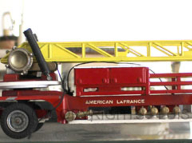 Corgi ladder 14.55cm - American La France  in Yellow Processed Versatile Plastic