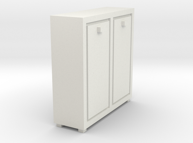 A 020 cabinet Schrank 1:87 in White Natural Versatile Plastic